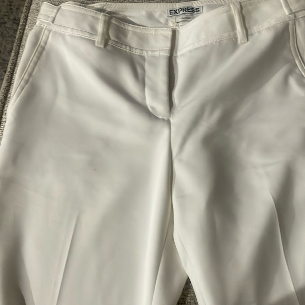 Express Columnist Ladies slacks, Size 2R, White